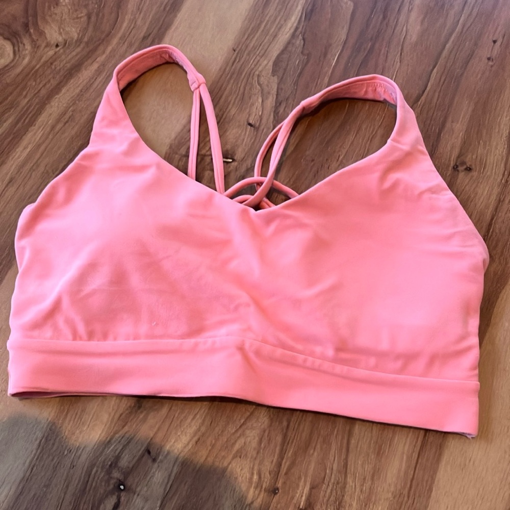 EUC solace bra, sz s/dd, coral